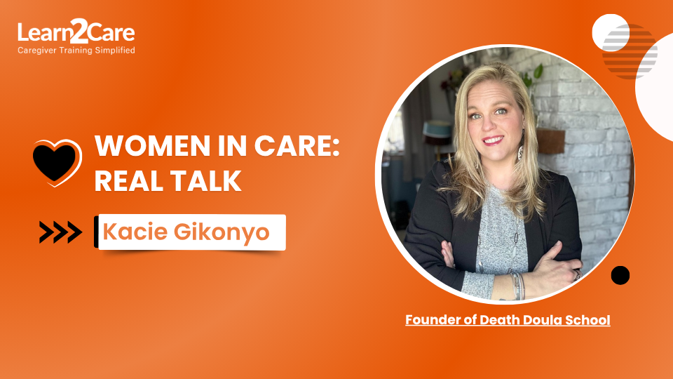 Kacie Gikonyo discussing work life balance for caregivers