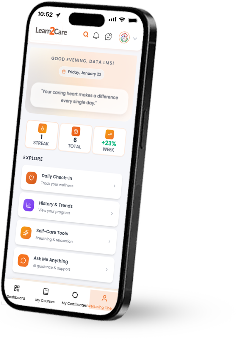 Mobile-first caregiver training by Learn2Care
