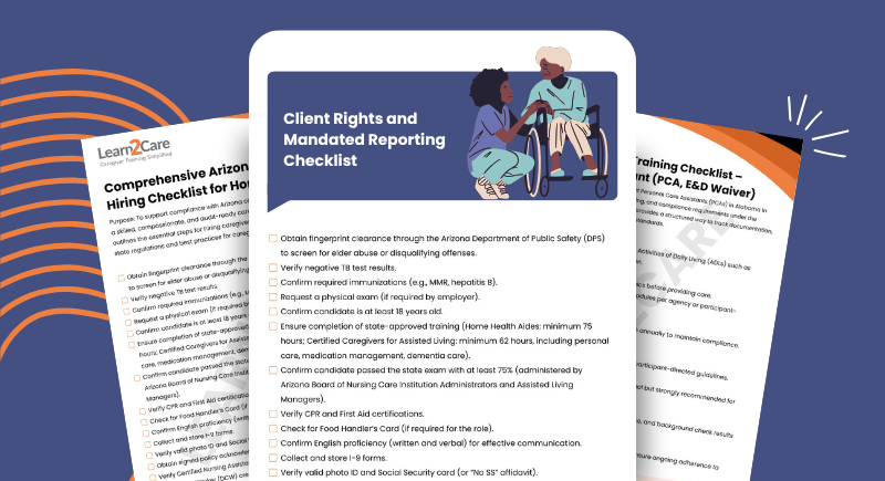 California HCA Training Standards Guide