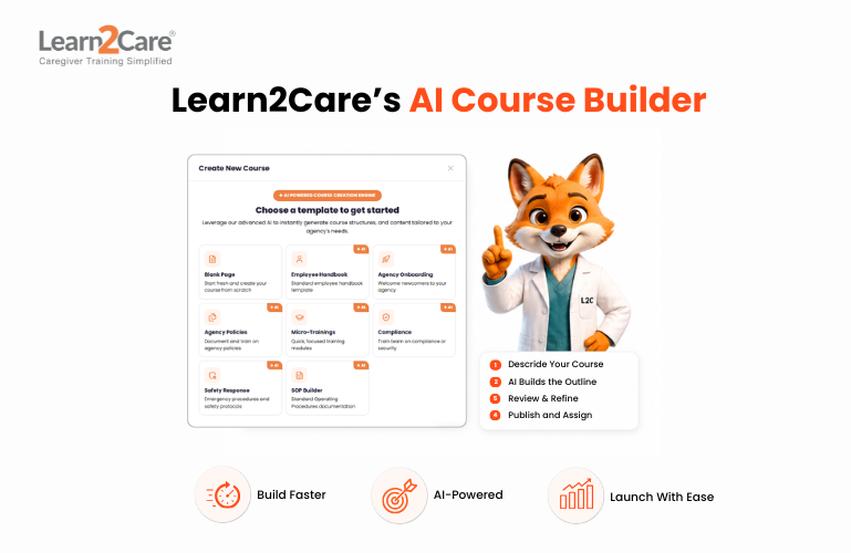 AI Course Builder for caregiver training